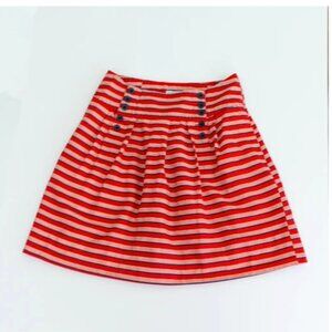 Urban Outfitters Nautical Sailor Skirt 8 100% Cotton Striped Red